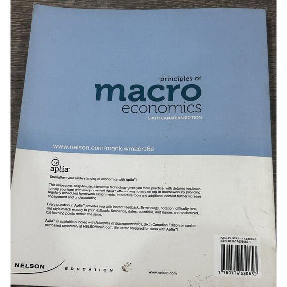 Principles of Macroeconomics 6th Canadian Edition Paperback 1950 - Picture 5 of 5